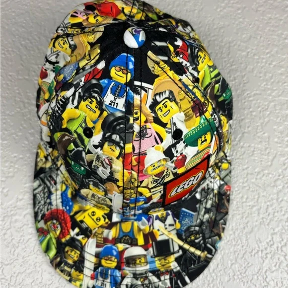 Lego 2011 Mini Figure Print Medium Snapback Hat - Picture 2 of 10